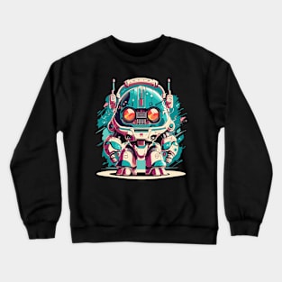 Chibi Mech Bot Crewneck Sweatshirt